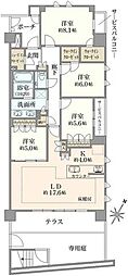 ブリリア夙川高塚町 4LDKの間取図画像