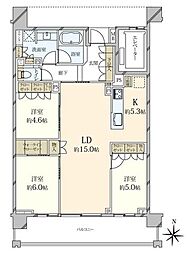 間取図画像 3LDK