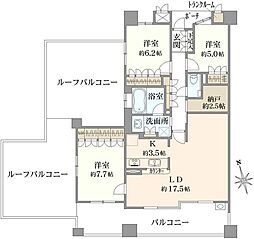 プラウド川名駒方 3SLDKの間取図画像