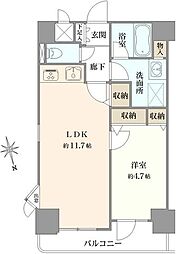ライオンズシティ泉 1LDKの間取図画像