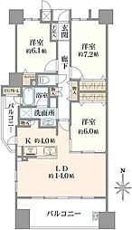 間取図画像 3LDK