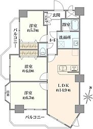 間取図画像 3LDK