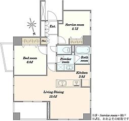 間取図画像 1SLDK