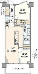 パークシティー高田馬場 2SLDKの間取図画像