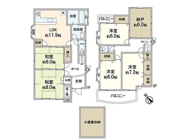 間取りを拡大表示