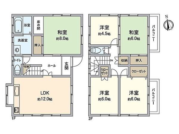 間取りを拡大表示