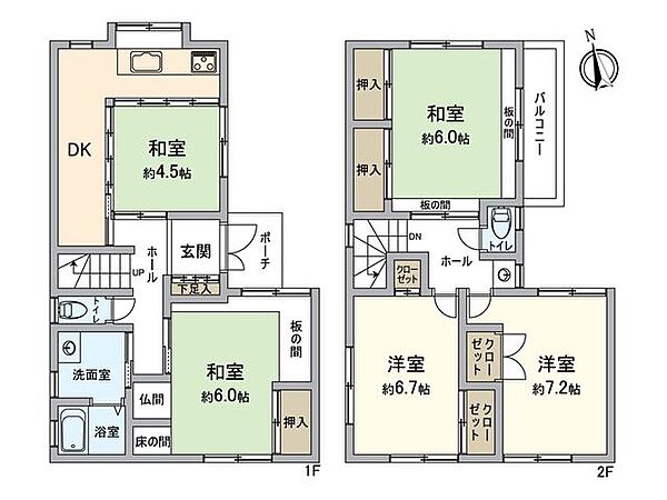 間取りを拡大表示