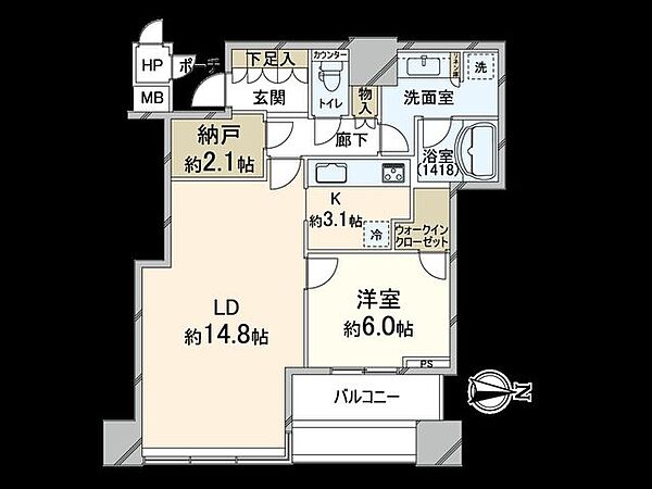 間取りを拡大表示