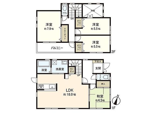 間取りを拡大表示