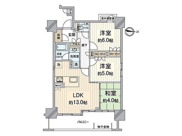 間取りを拡大表示