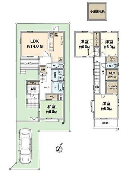間取りを拡大表示