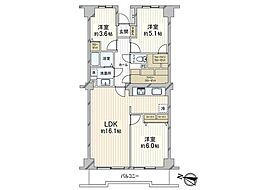 間取図画像 3LDK