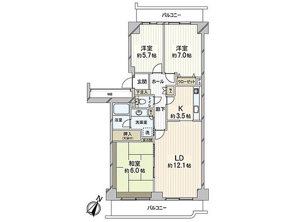 間取りを拡大表示
