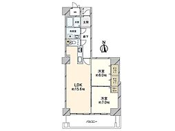 ラ・ヴィーダ西宮 2LDKの間取図画像