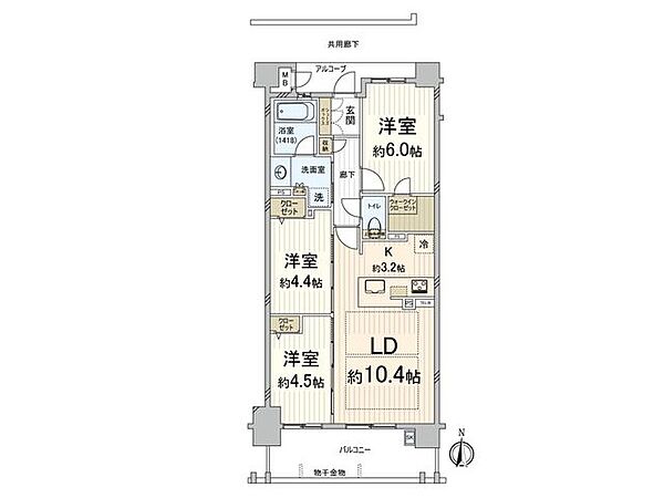 間取りを拡大表示