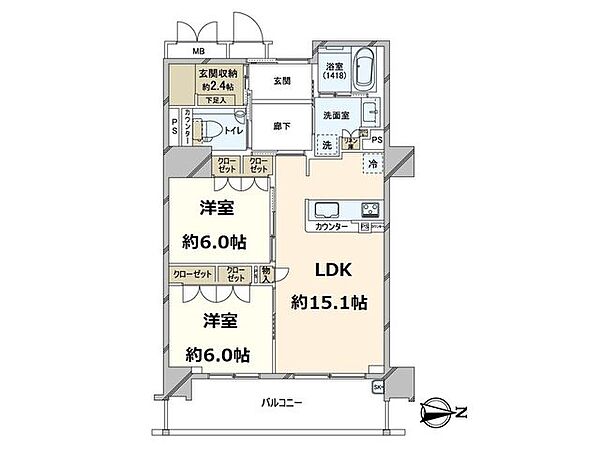 間取りを拡大表示