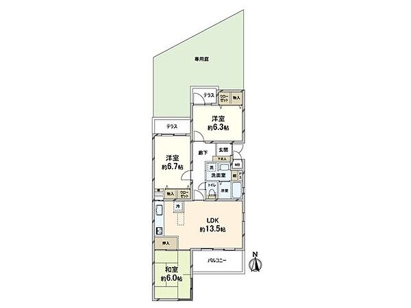 間取りを拡大表示