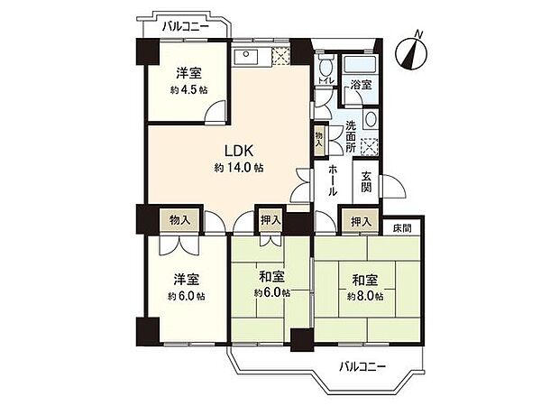 間取りを拡大表示