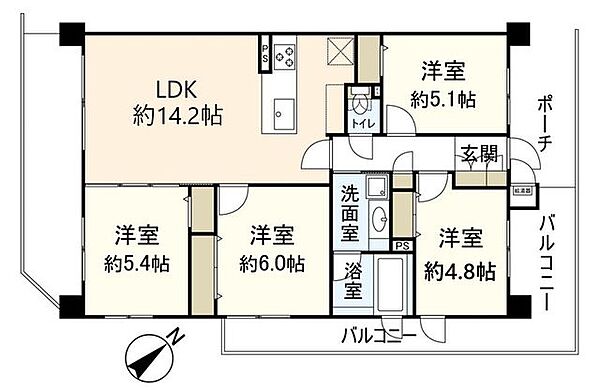 間取りを拡大表示