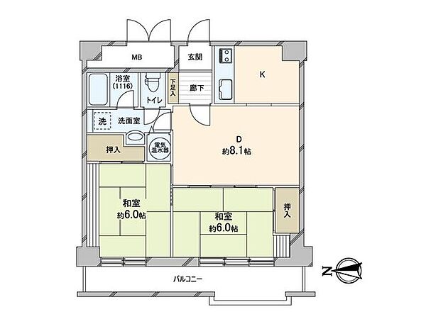 間取りを拡大表示