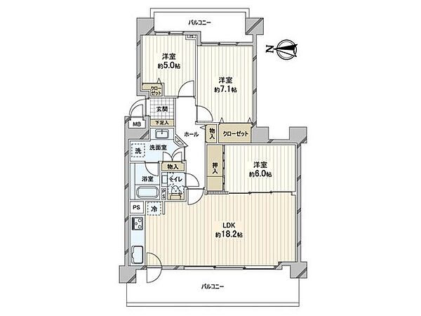 間取りを拡大表示