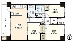 ライオンズマンション北四番丁 3LDKの間取図画像