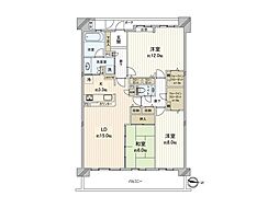 ミックスガーデンつくば 3LDKの間取図画像