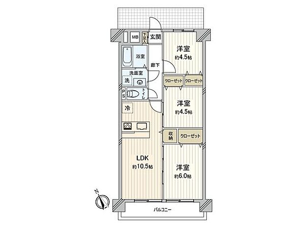 間取りを拡大表示