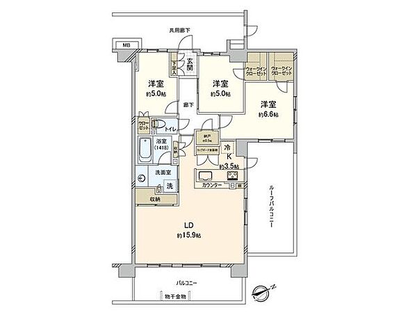 間取りを拡大表示