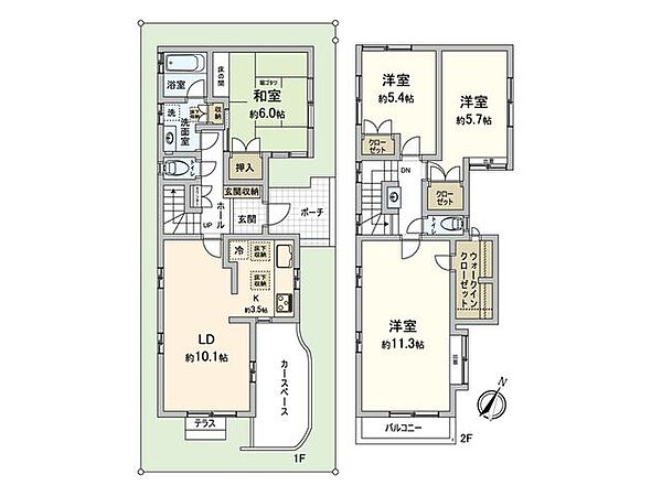 間取りを拡大表示