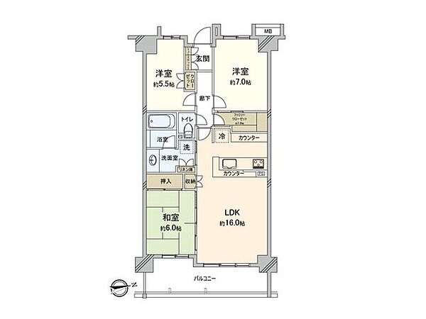 間取りを拡大表示