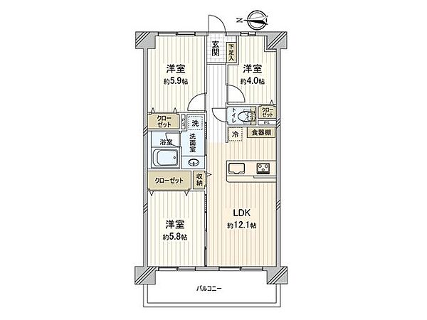 間取りを拡大表示