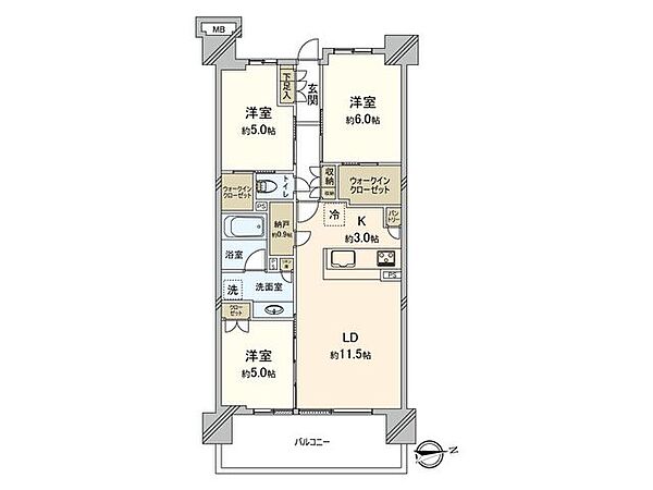 間取りを拡大表示
