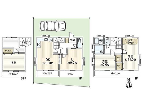 間取りを拡大表示