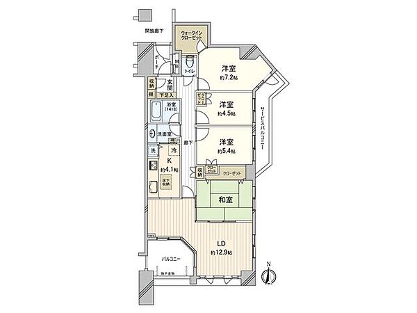 間取りを拡大表示