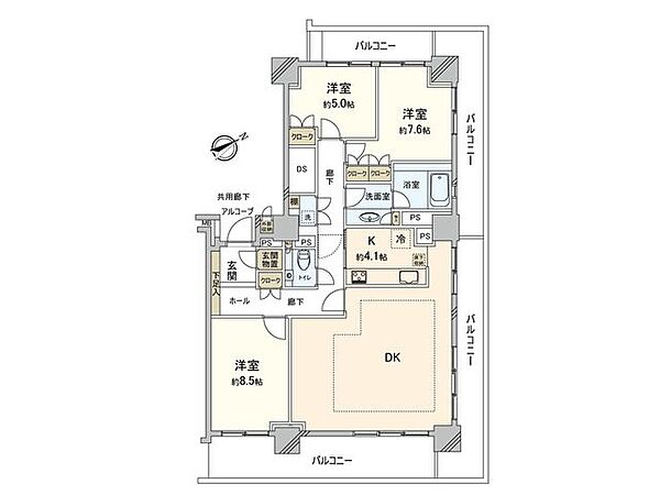 間取りを拡大表示