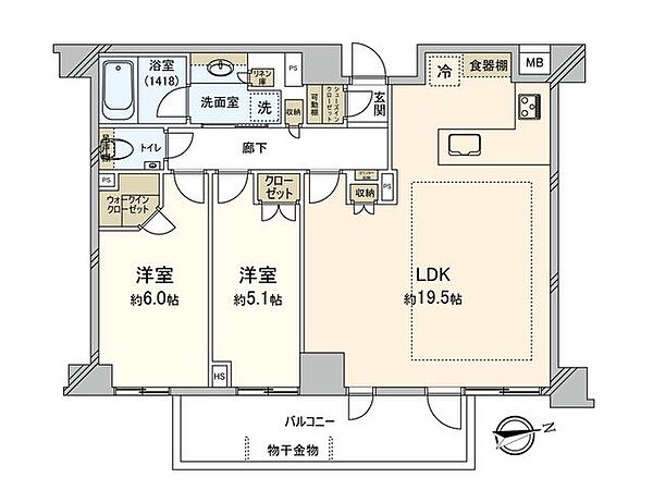間取りを拡大表示