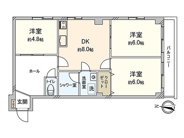 間取りを拡大表示