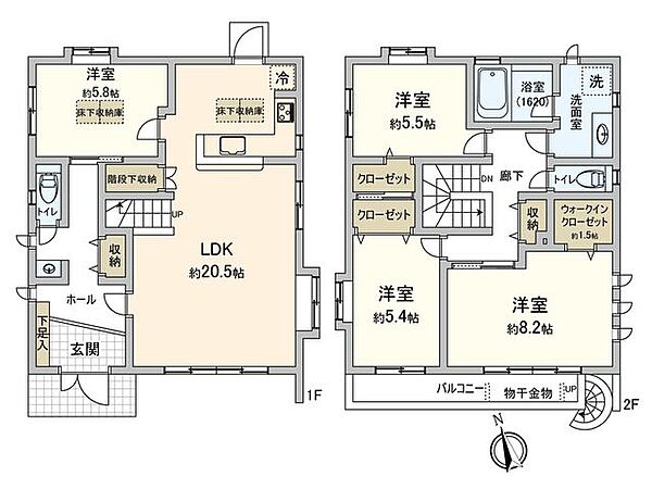 間取りを拡大表示