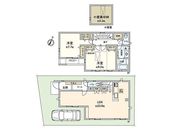 間取りを拡大表示