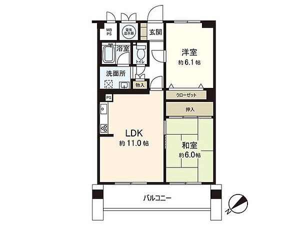 間取りを拡大表示