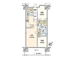 ザ・パークハウス相模大野 2SLDKの間取図画像