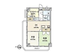 サンライト相模が丘 2SDKの間取図画像