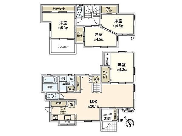 間取りを拡大表示