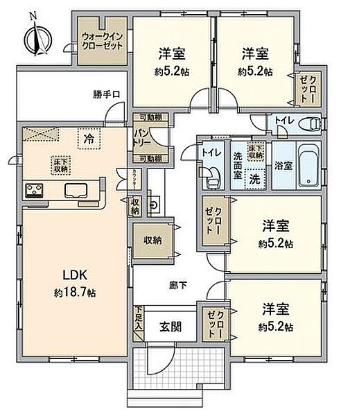 間取りを拡大表示