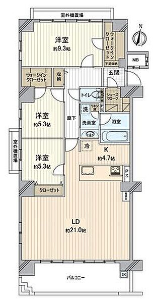 間取りを拡大表示