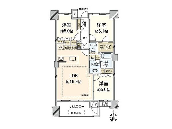 間取りを拡大表示