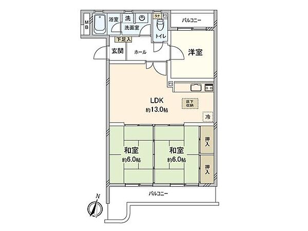 間取りを拡大表示