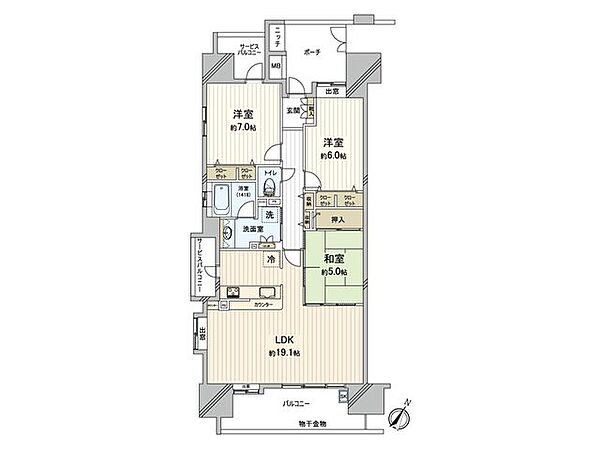 間取りを拡大表示