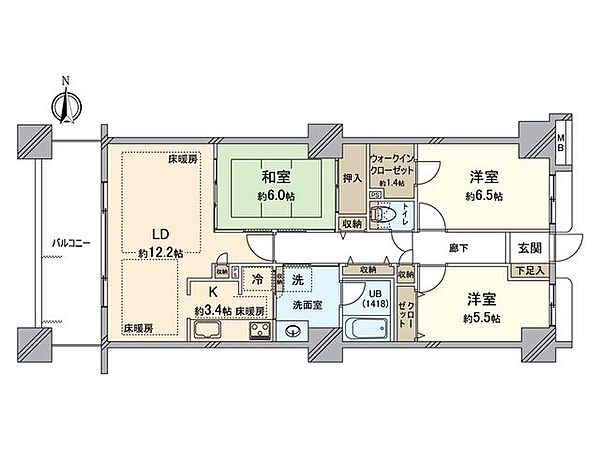 間取りを拡大表示